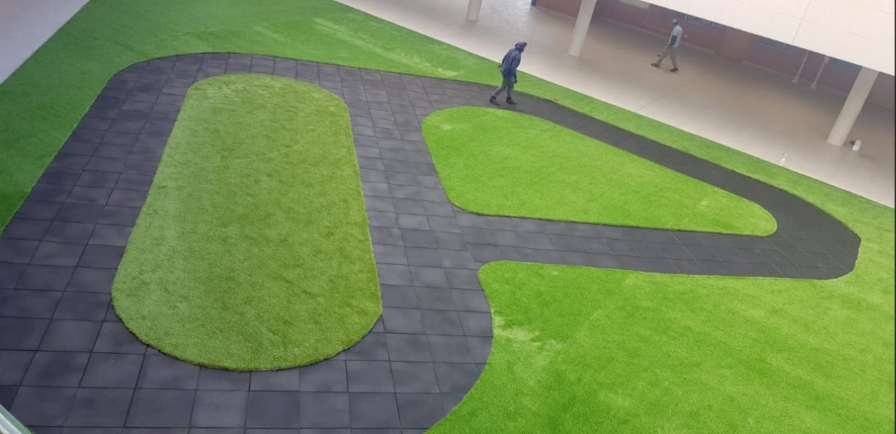 PISO DE CAUCHO RECICLADO NEGRO LISO VENTA POR UNIDAD