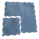 PISO DE CAUCHO RECICLADO NEGRO INTERLOCK  VENTA POR UNIDAD