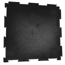 PISO DE CAUCHO RECICLADO NEGRO INTERLOCK  VENTA POR UNIDAD