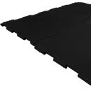 PISO DE CAUCHO RECICLADO NEGRO INTERLOCK  VENTA POR UNIDAD