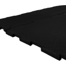 PISO DE CAUCHO RECICLADO NEGRO INTERLOCK  VENTA POR UNIDAD